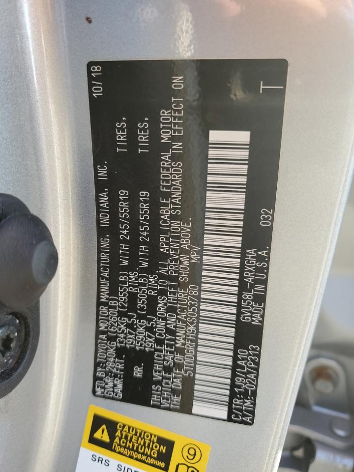 2019 Toyota Highlander Hybrid Limited Platinum - zdjęcie 13