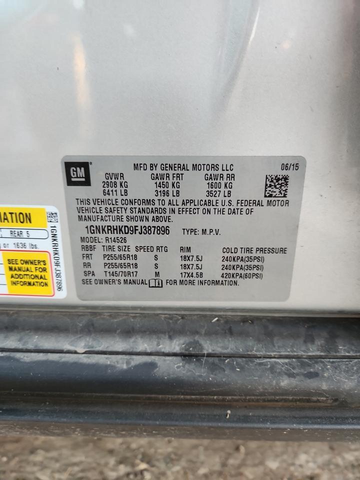 2015 Chevrolet Traverse Lt - zdjęcie 13