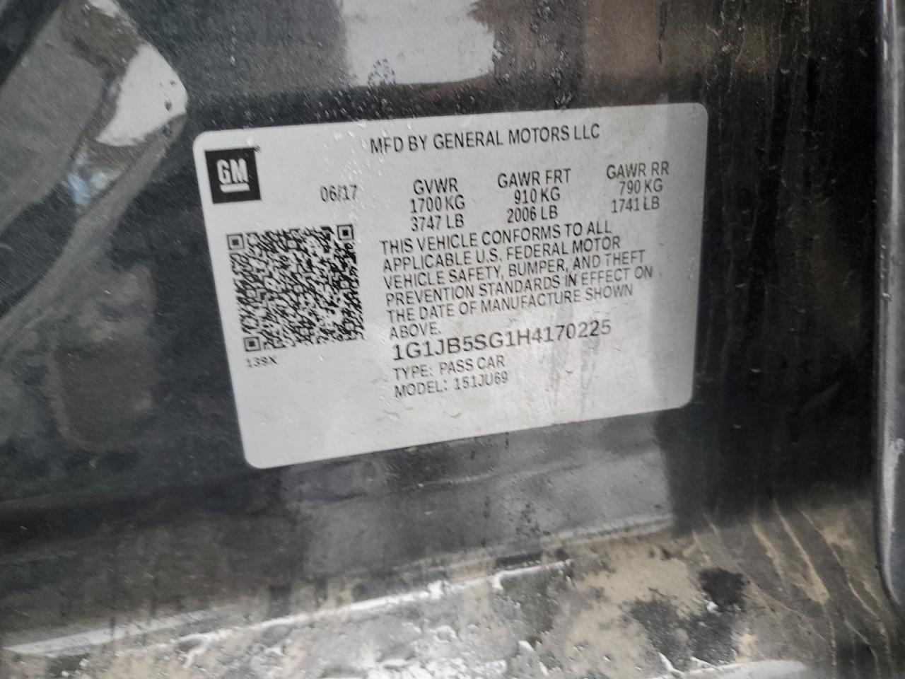 2017 Chevrolet Sonic - zdjęcie 12