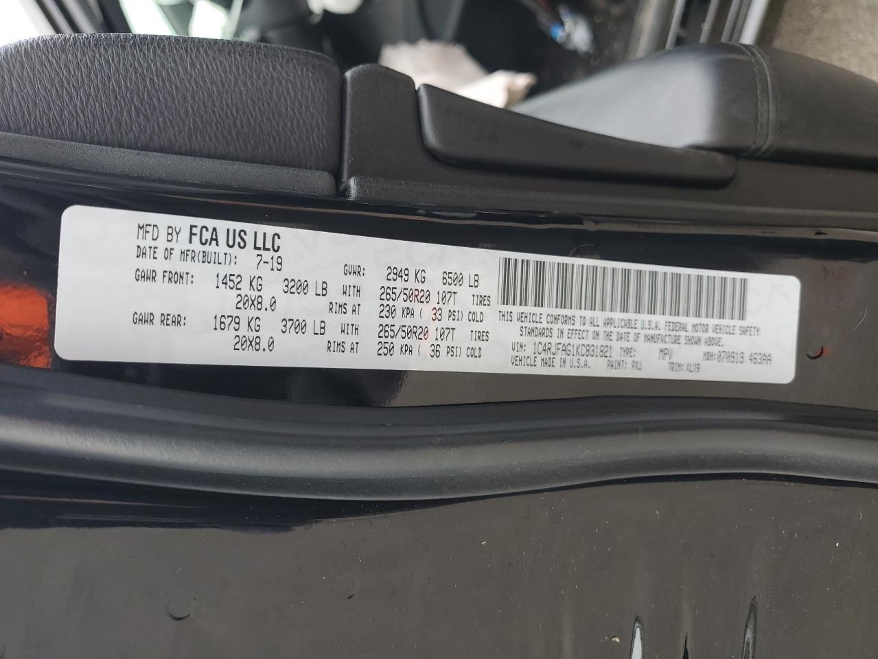 2019 Jeep Grand Cherokee - zdjęcie 14