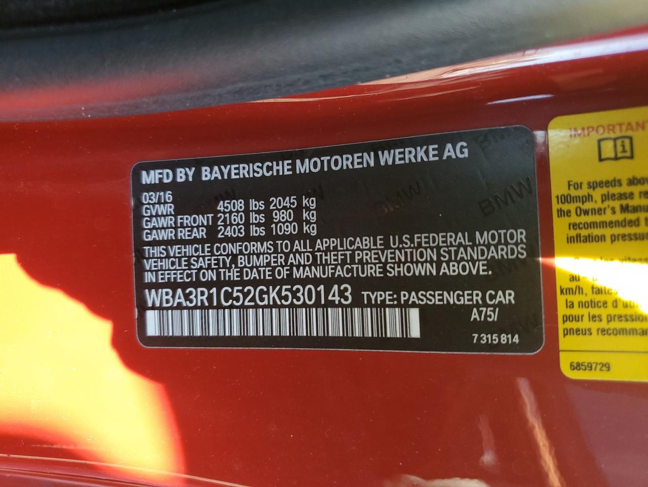 2016 BMW Seria 4 - zdjęcie 12