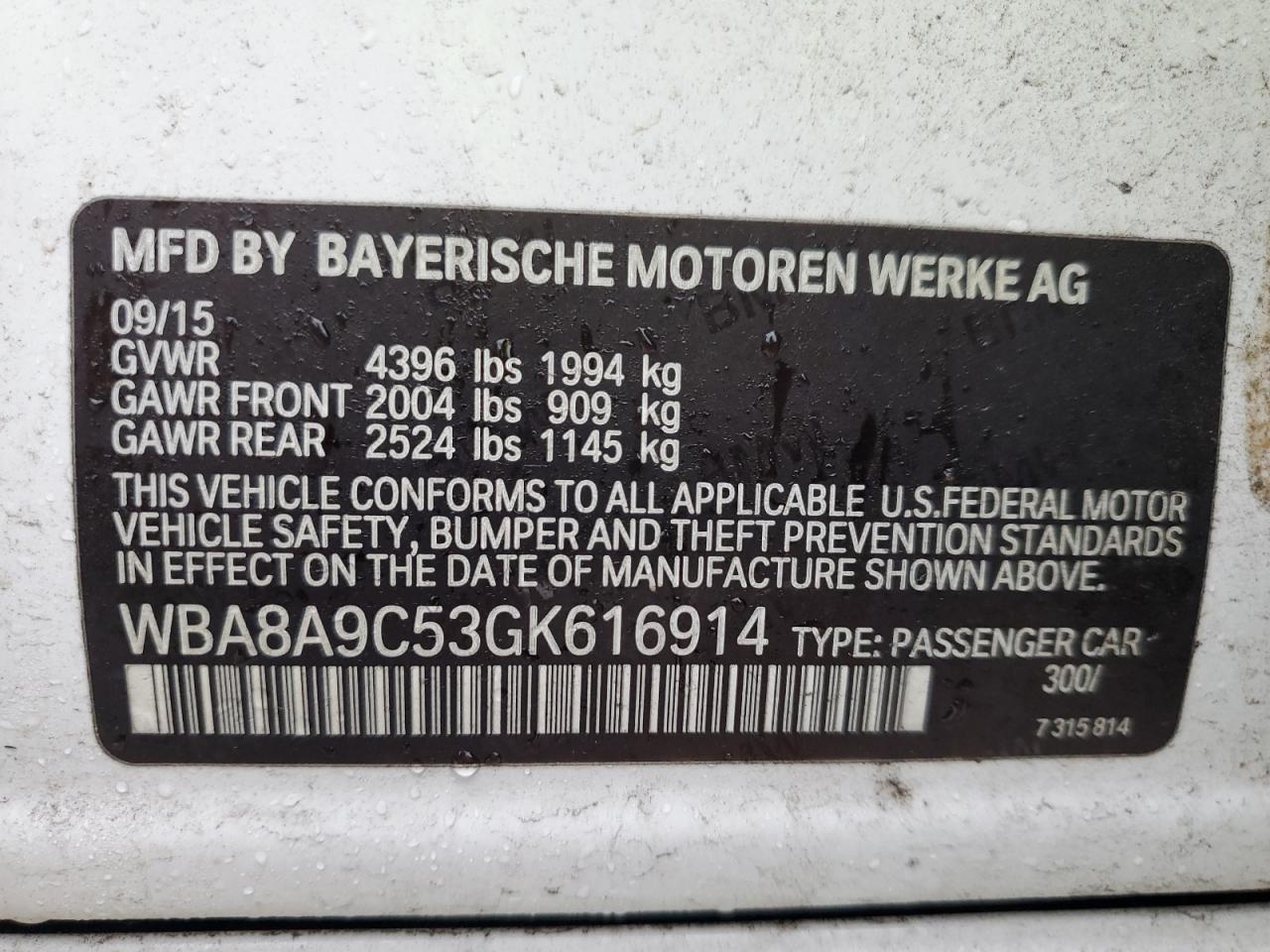 2016 BMW 320 I - zdjęcie 12