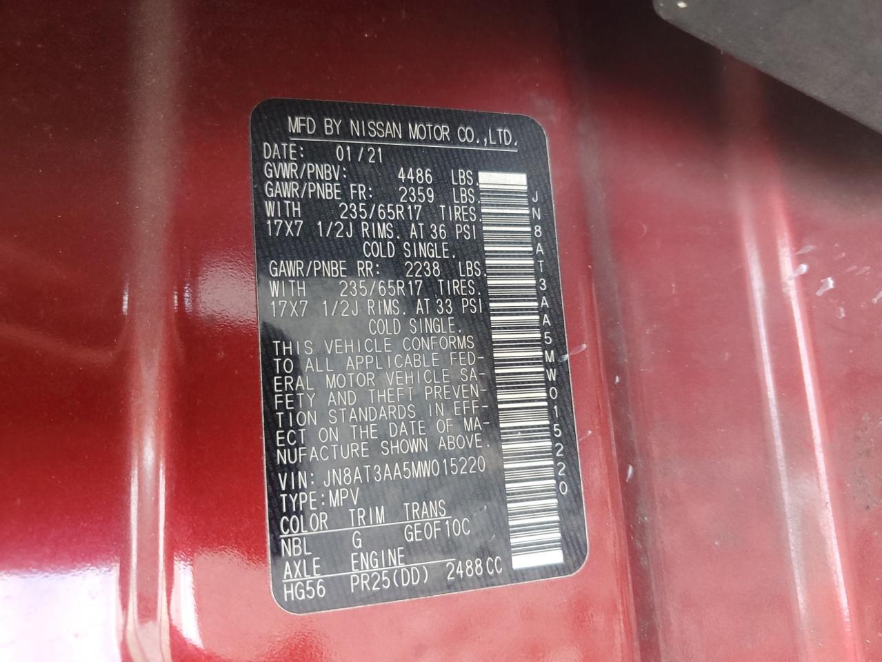 2021 Nissan Rogue - zdjęcie 13