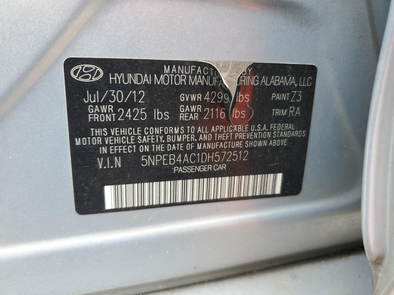 2013 Hyundai Sonata Gls - zdjęcie 13