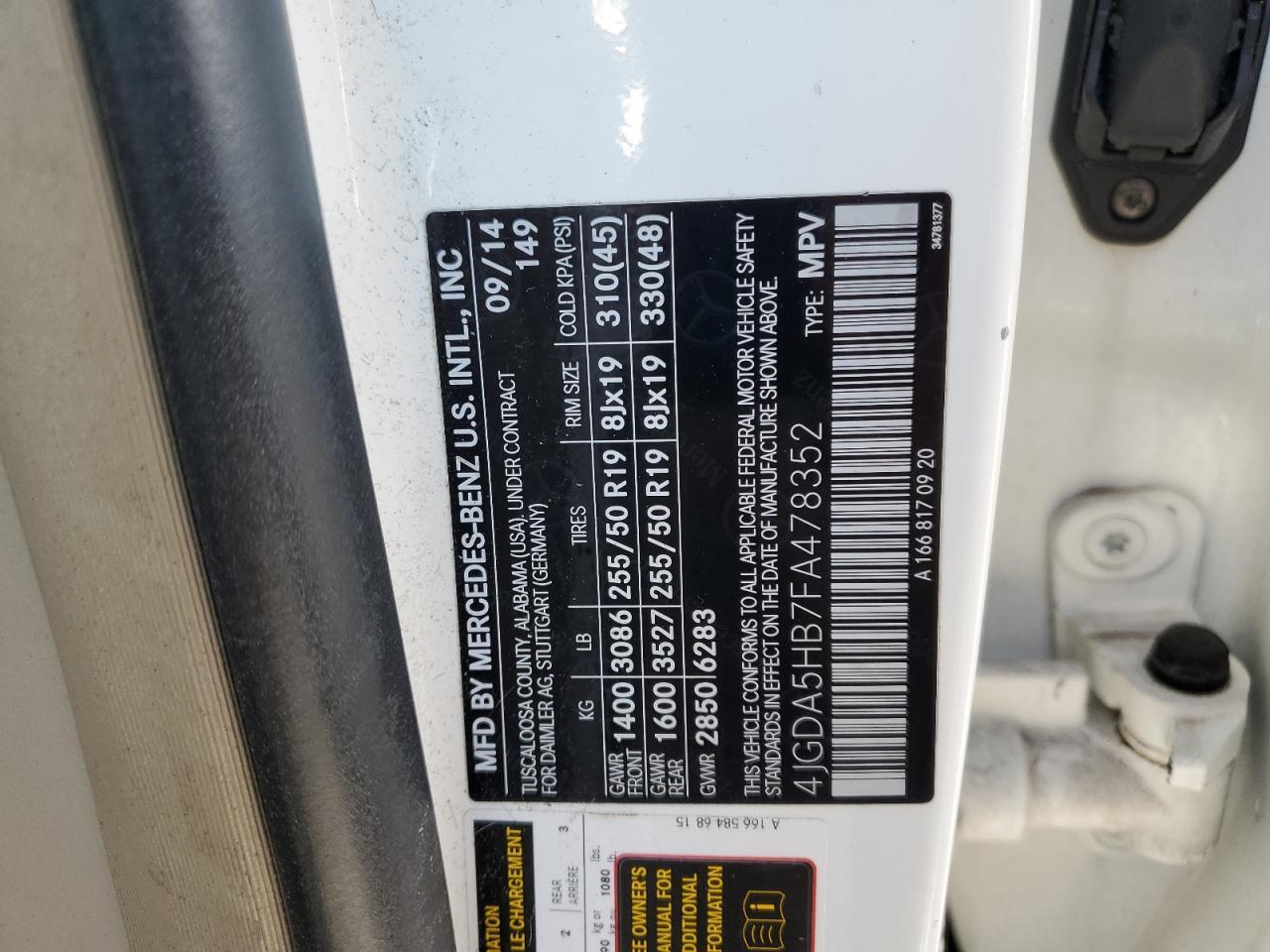 2015 Mercedes-Benz Ml 350 4Matic - zdjęcie 13