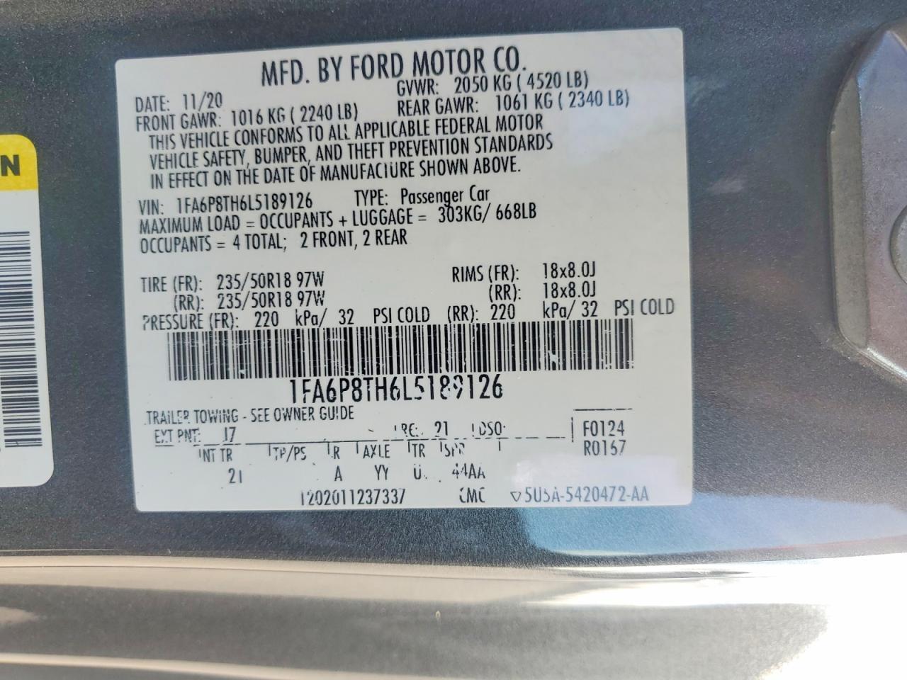 2020 Ford Mustang - zdjęcie 12