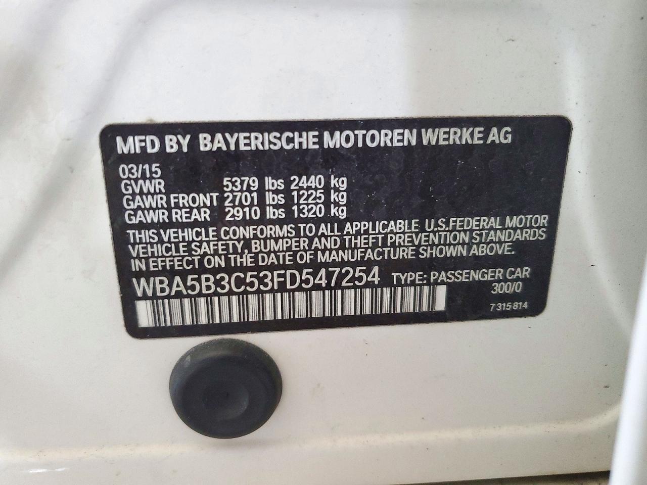 2015 BMW Seria 5 535i - zdjęcie 13