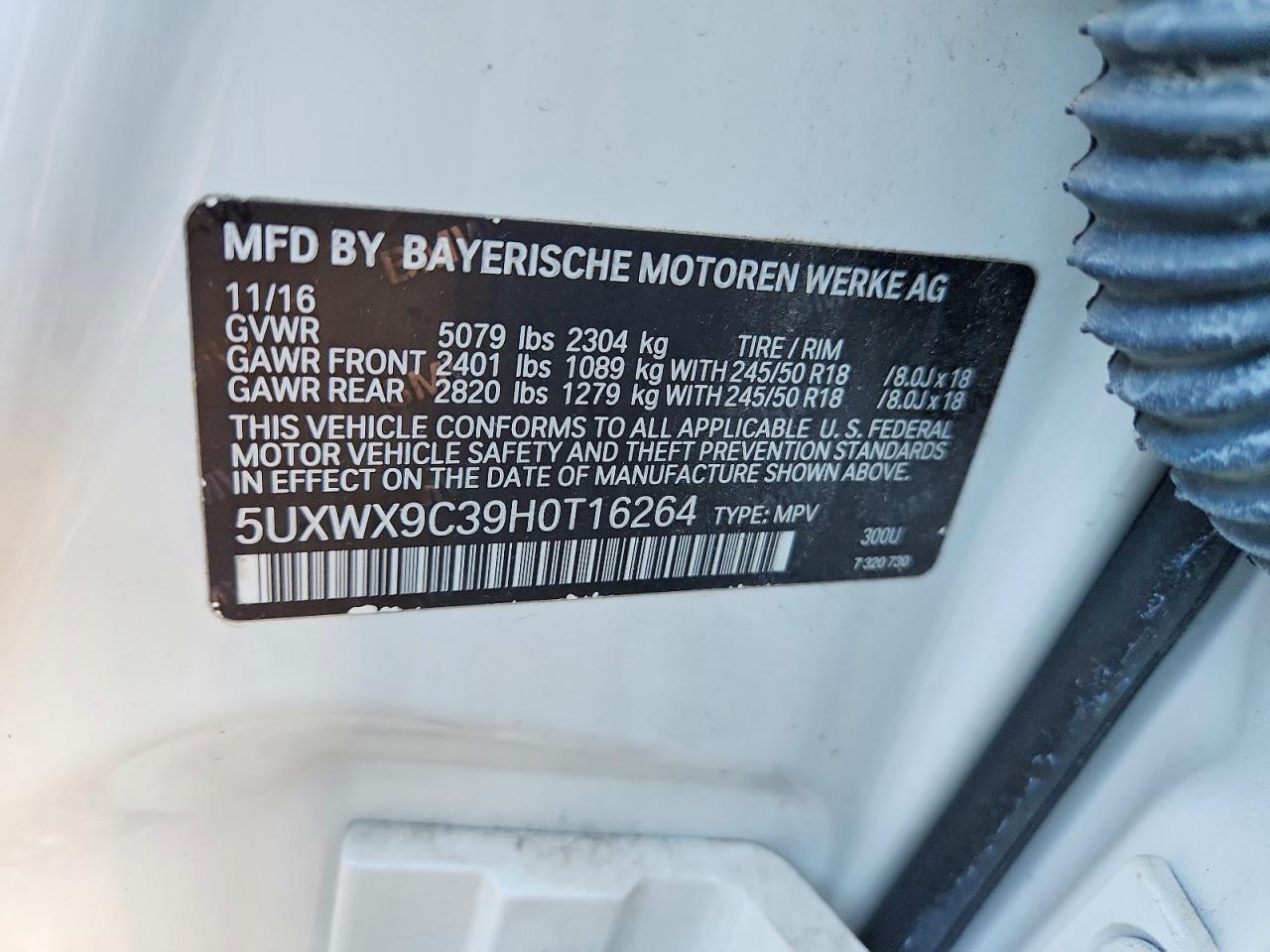 2017 BMW X3 xDrive28I - zdjęcie 13