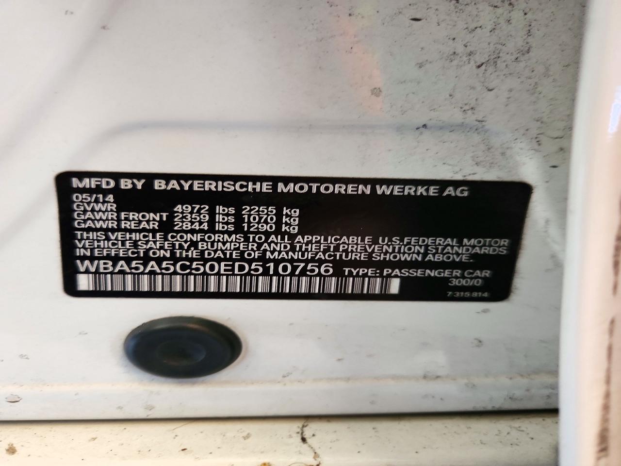 2014 BMW 528 I - zdjęcie 12