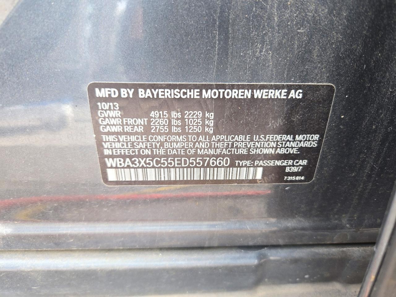 2014 BMW Seria 3 328i - zdjęcie 12