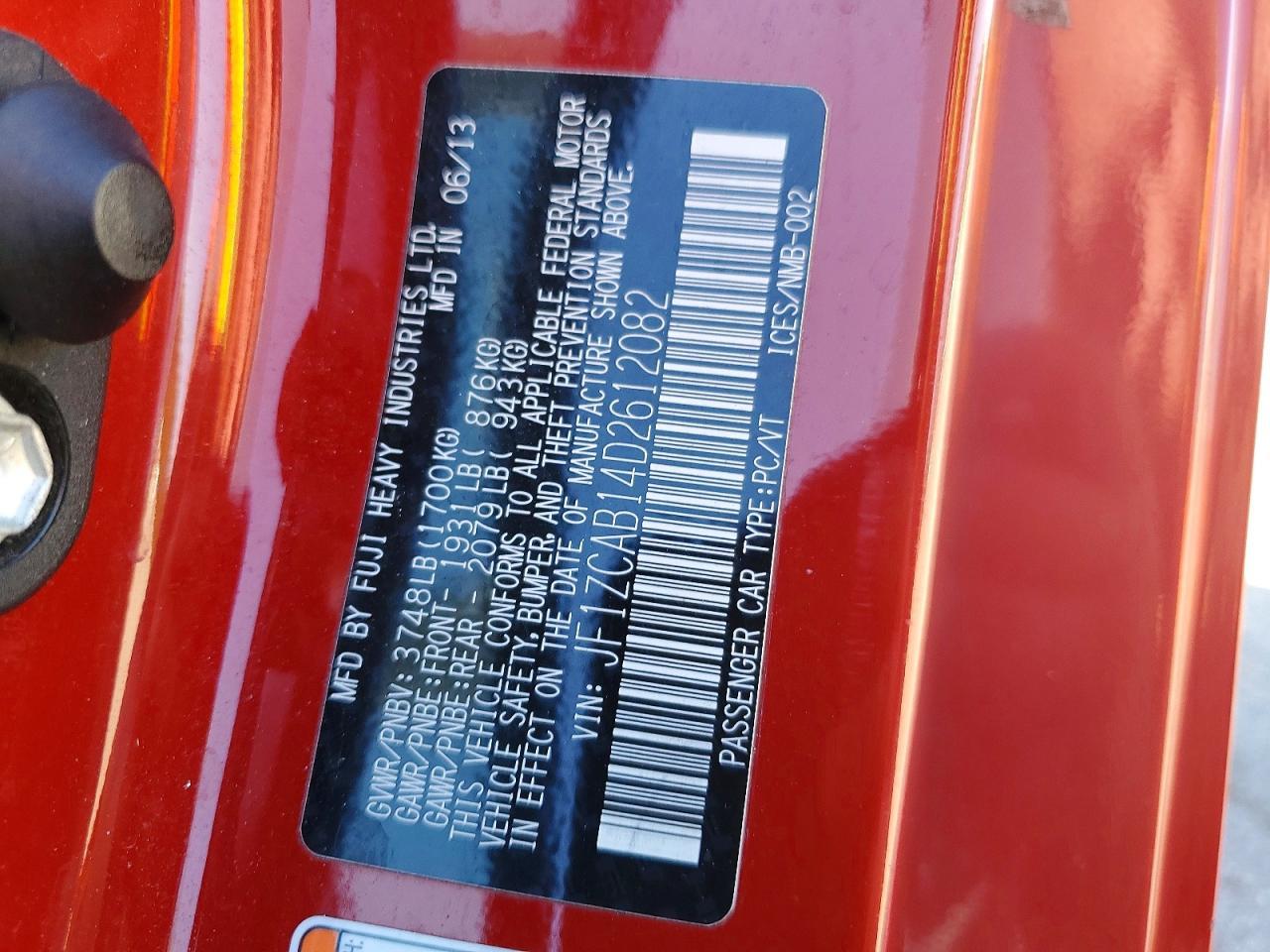 2013 Subaru Brz 2.0 Premium - zdjęcie 12