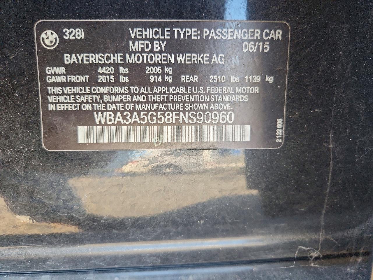 2015 BMW 328 I - zdjęcie 12
