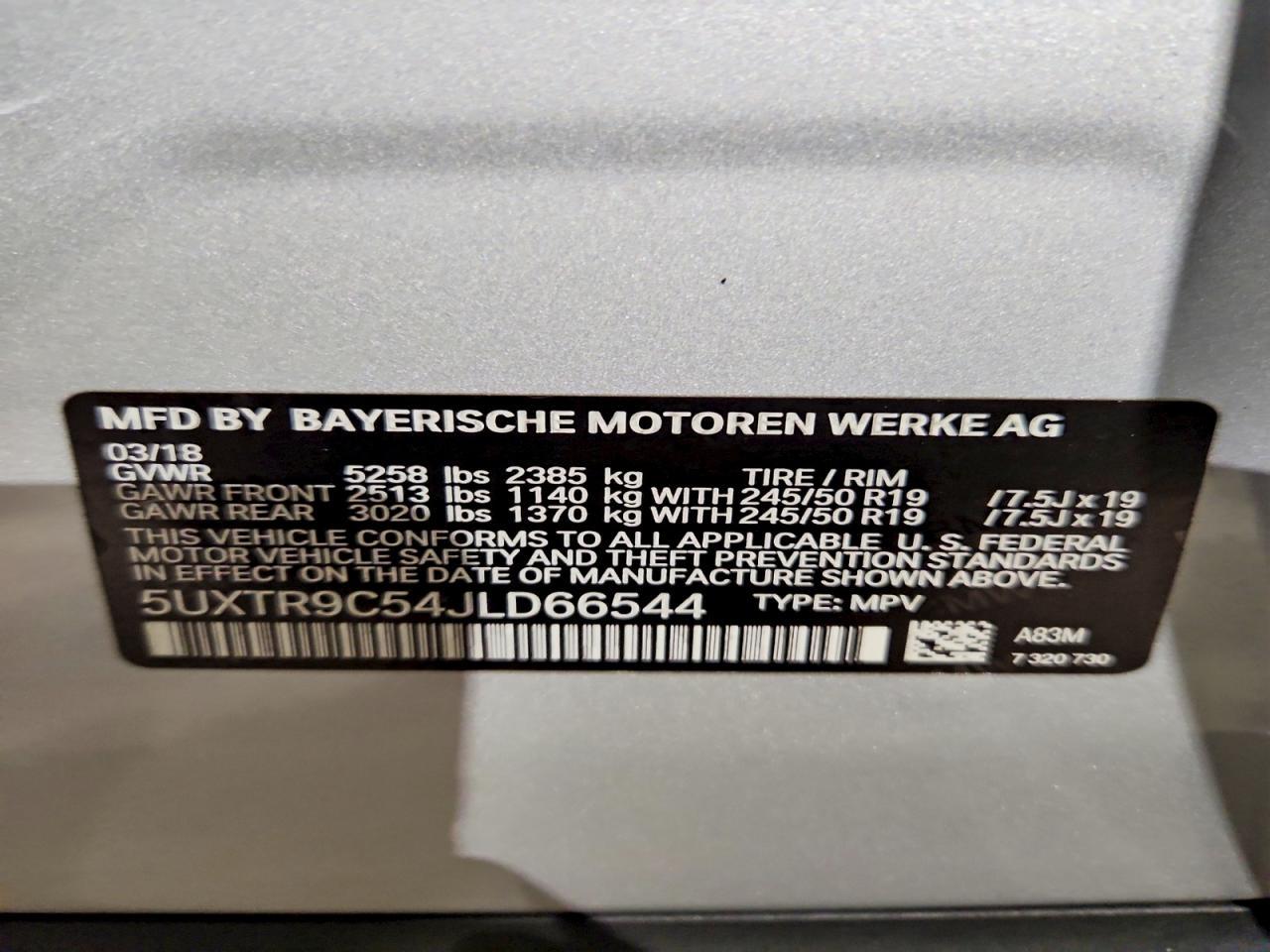 2018 BMW X3 xDrive30I - zdjęcie 13
