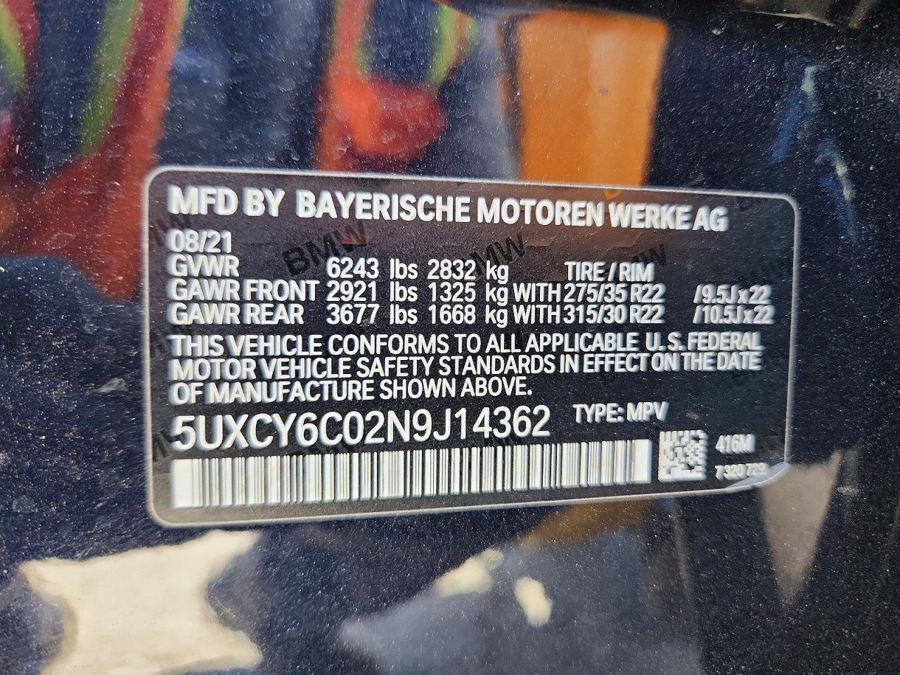 2022 BMW X6 xDrive40I - zdjęcie 13