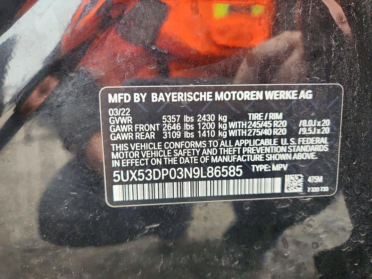2022 BMW X3 xDrive30I - zdjęcie 13