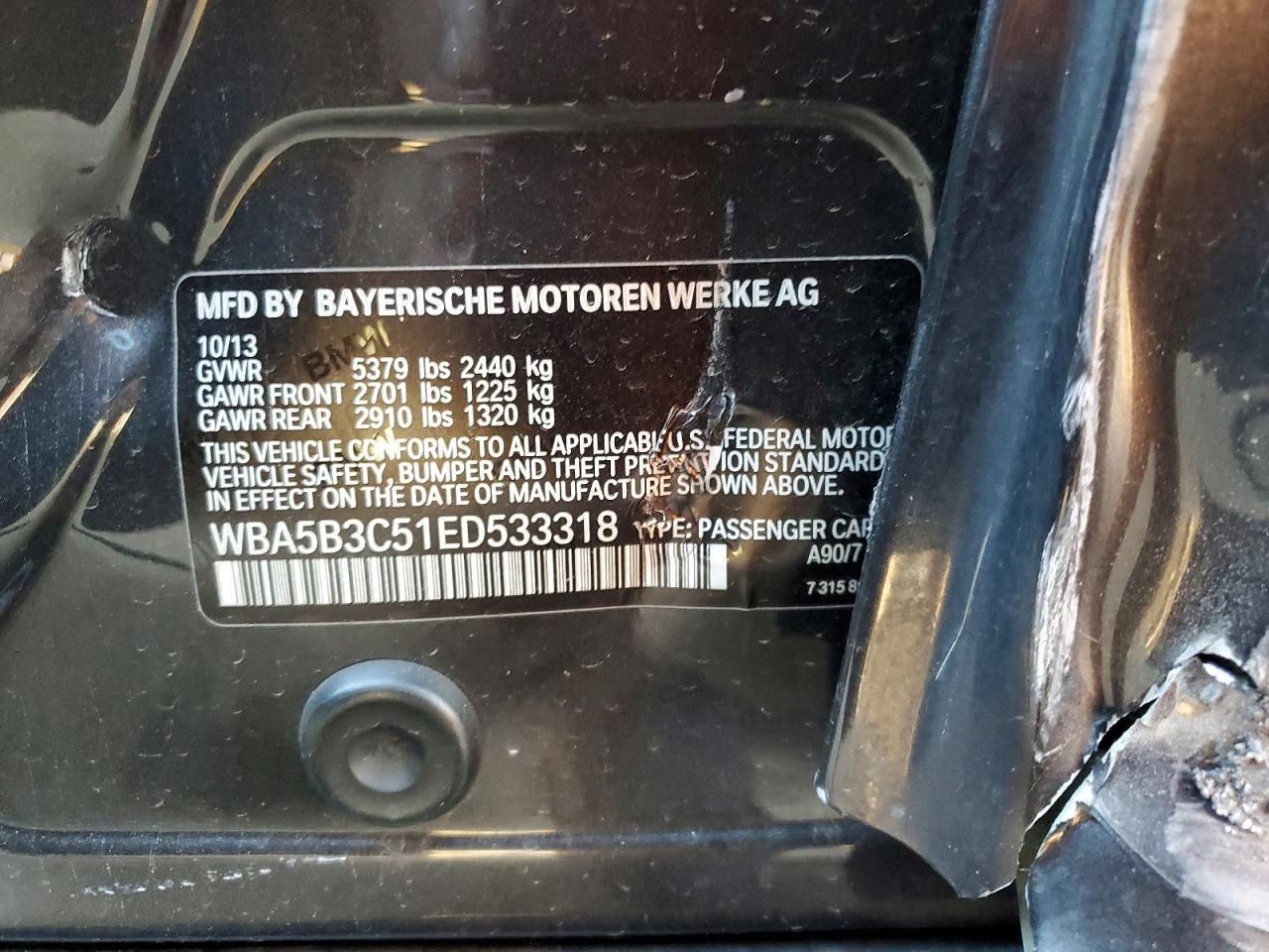 2014 BMW Seria 5 535i - zdjęcie 12
