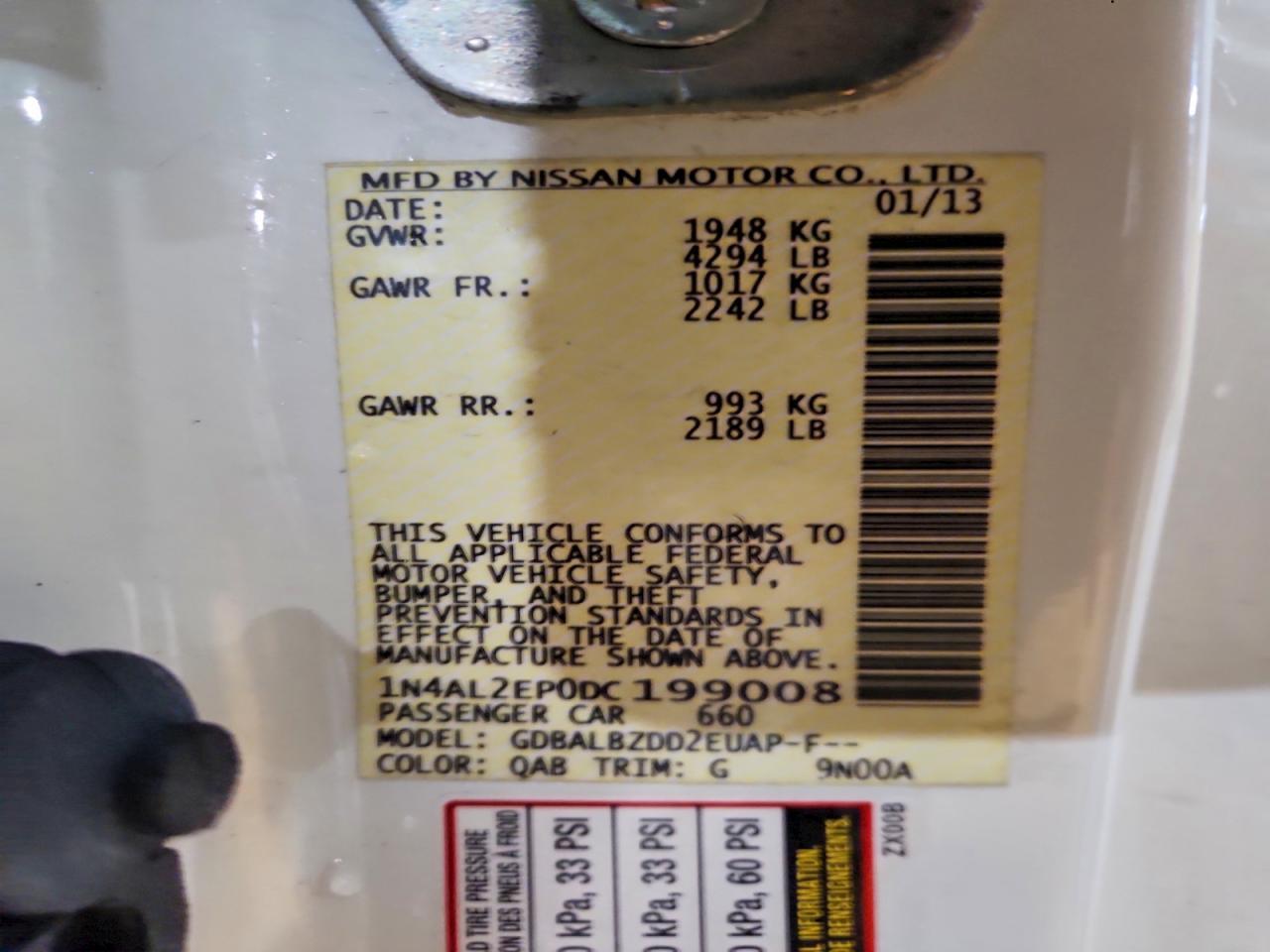 2013 Nissan Altima S - zdjęcie 13