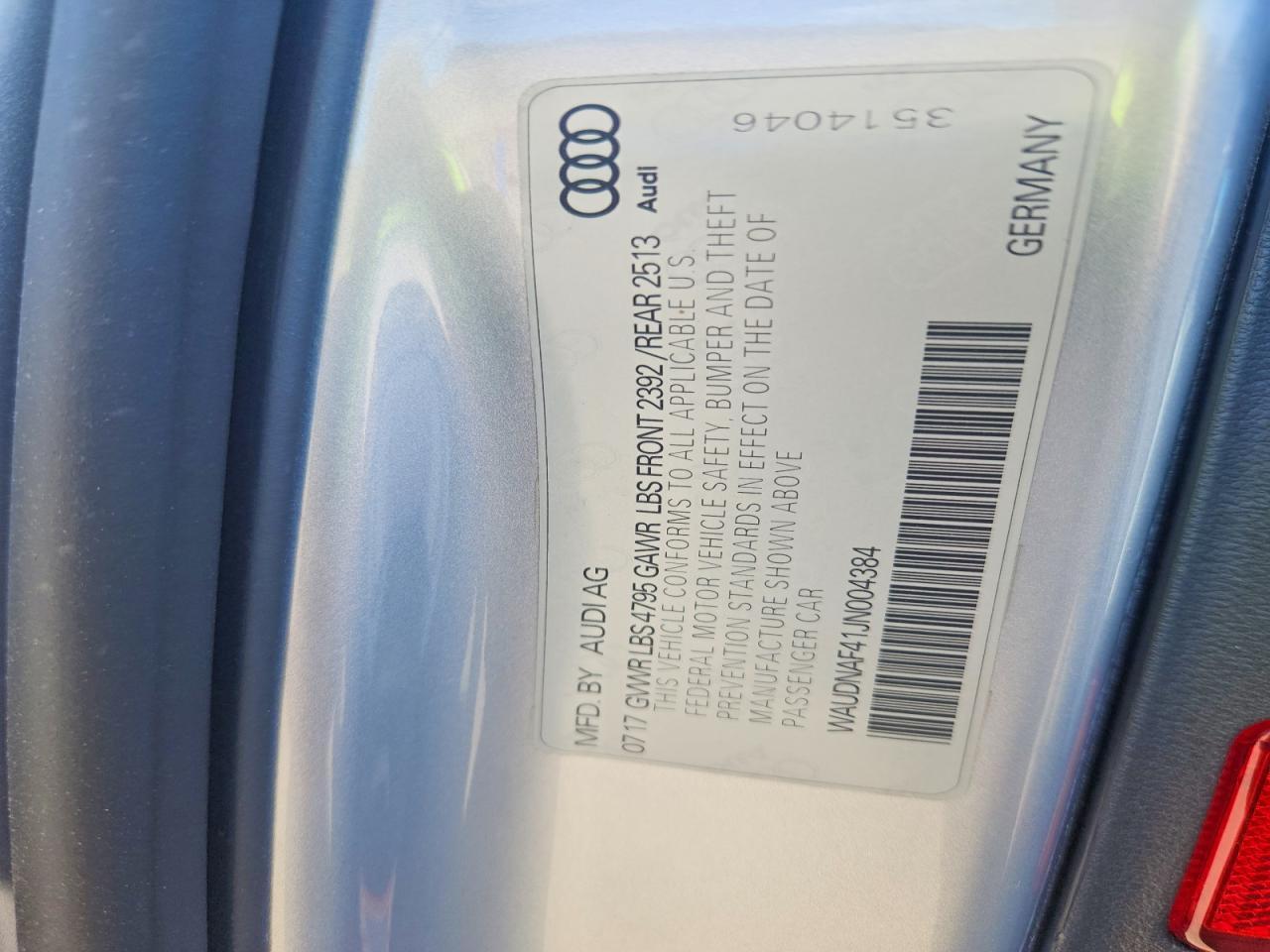 2018 Audi A4 Premium - zdjęcie 12