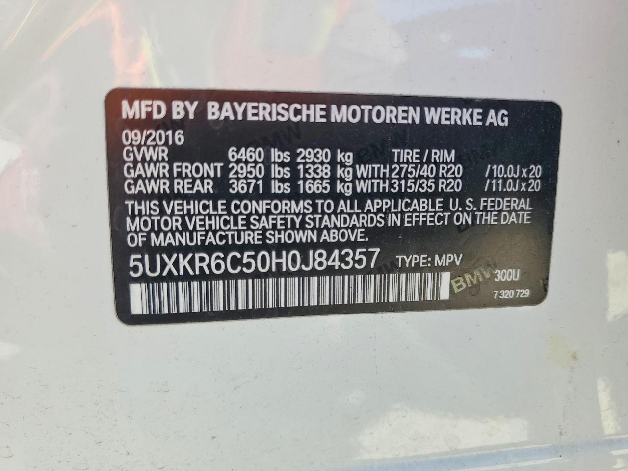 2017 BMW X5 xDrive50I - zdjęcie 14
