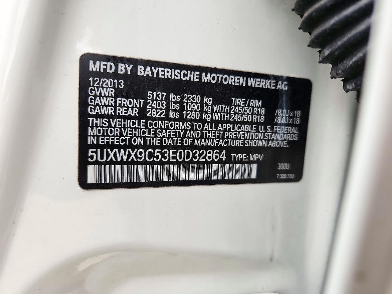 2014 BMW X3 xDrive28I - zdjęcie 12