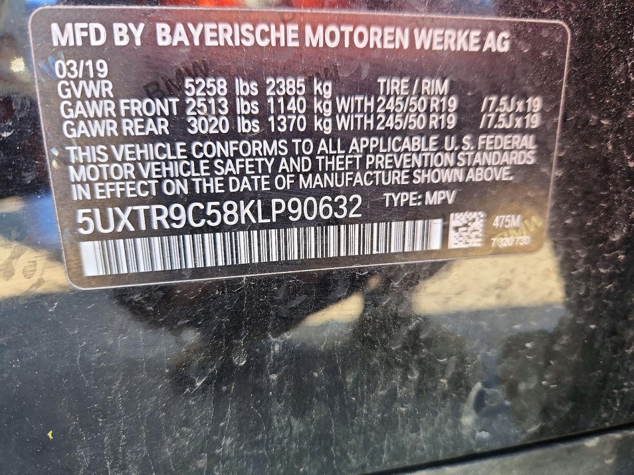 2019 BMW X3 xDrive30I - zdjęcie 13
