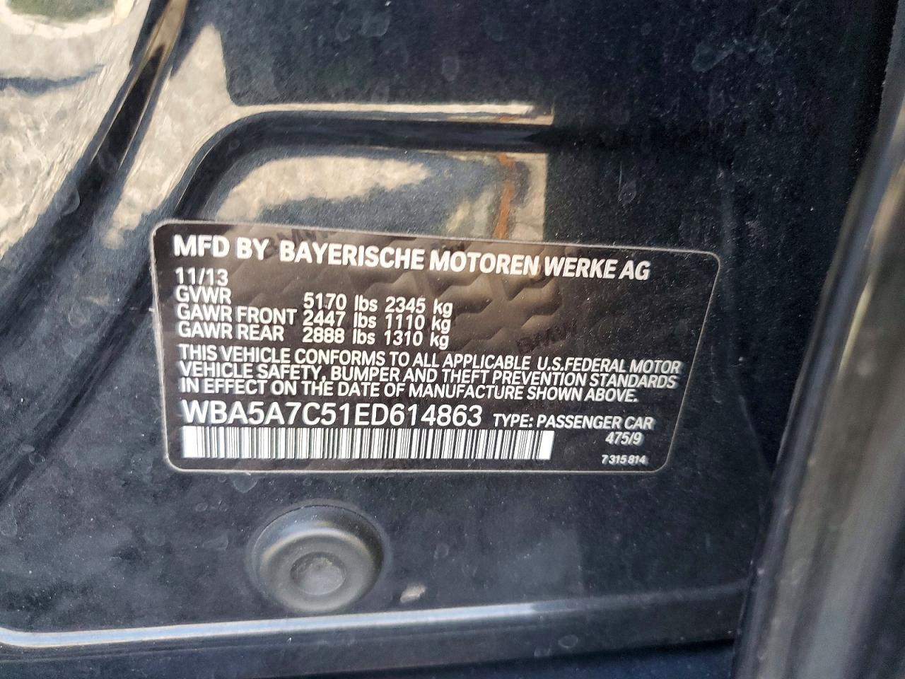 2014 BMW Seria 5 528i - zdjęcie 12