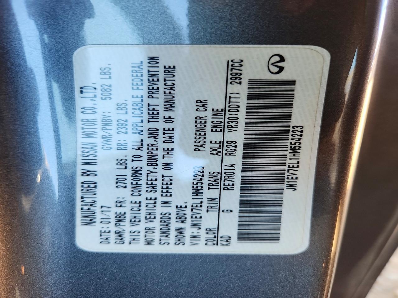 2017 Infiniti Q60 3.0T Premium - zdjęcie 13