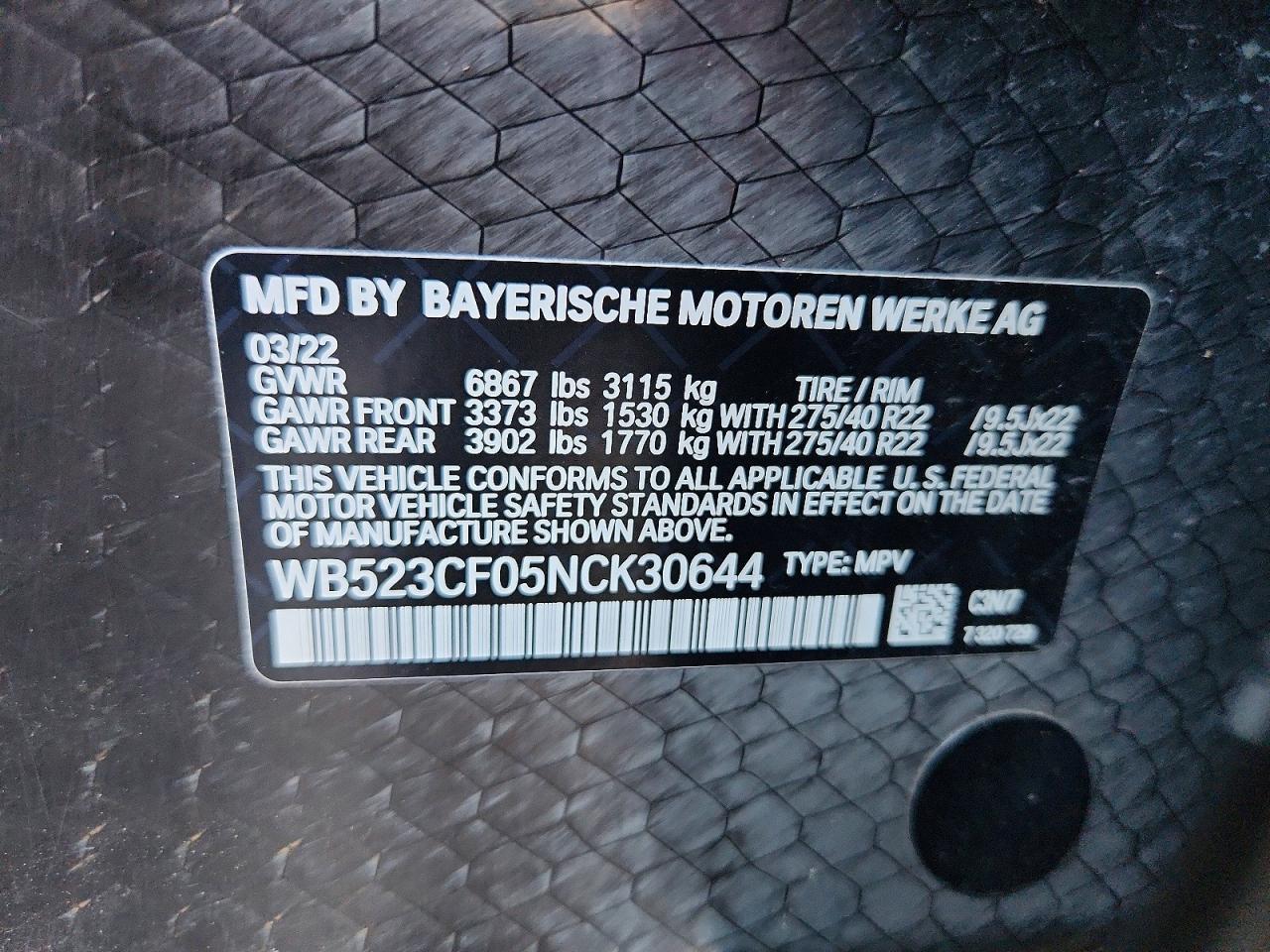 2022 BMW Ix xDrive50 - zdjęcie 14