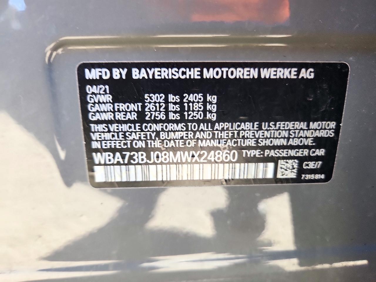 2021 BMW Seria 5 540i - zdjęcie 12