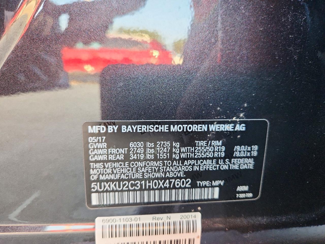 2017 BMW X6 xDrive35I - zdjęcie 13