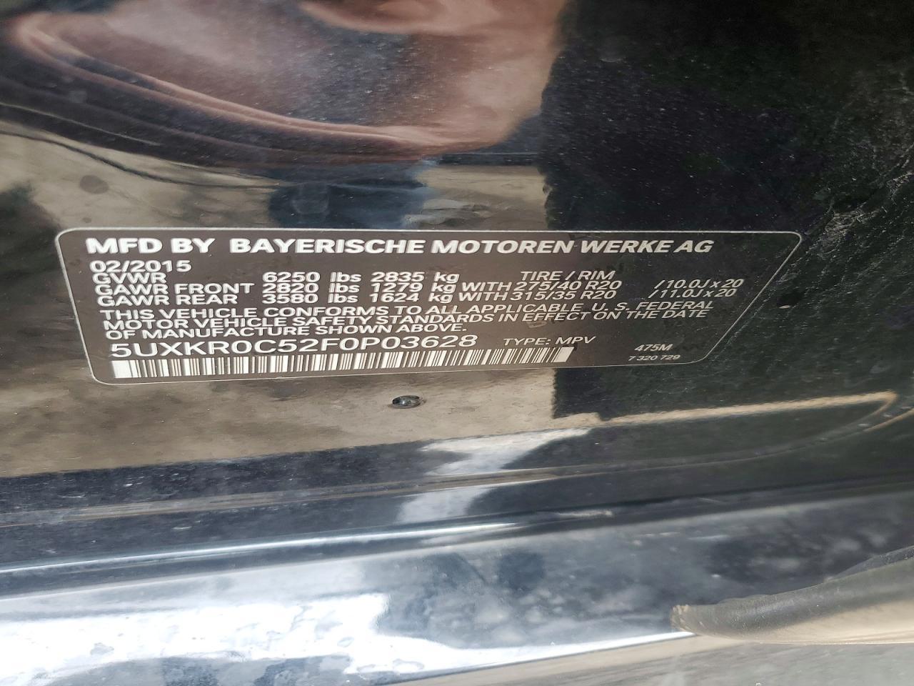 2015 BMW X5 xDrive35I - zdjęcie 13