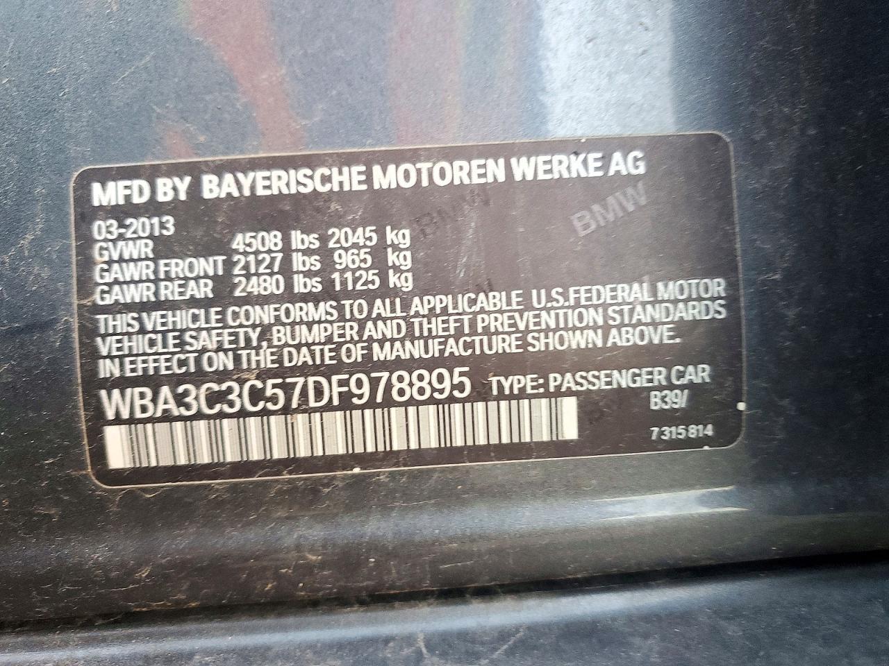 2013 BMW 320 I xDrive - zdjęcie 12