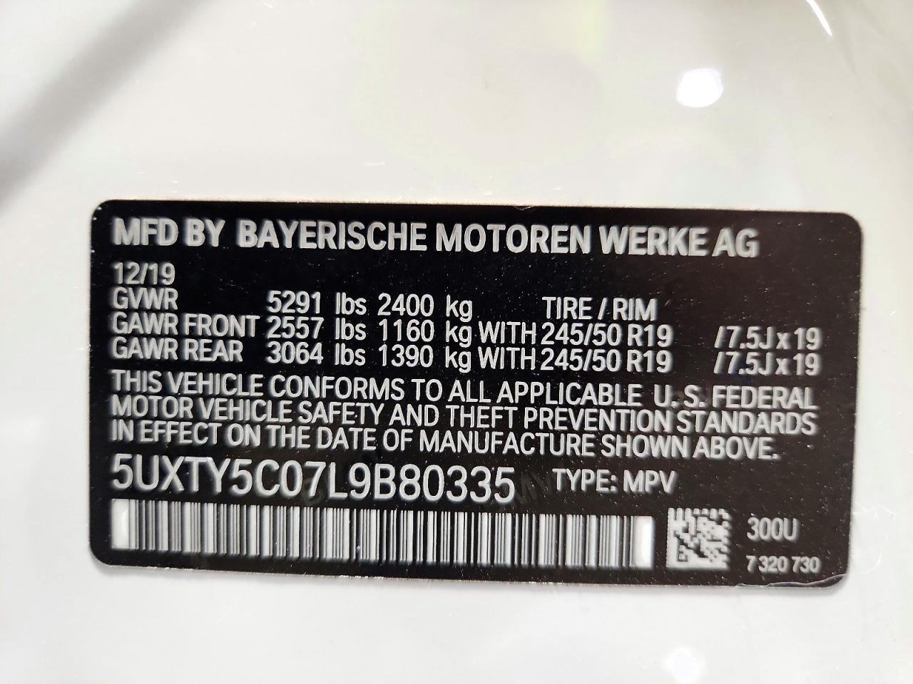 2020 BMW X3 xDrive30I - zdjęcie 12