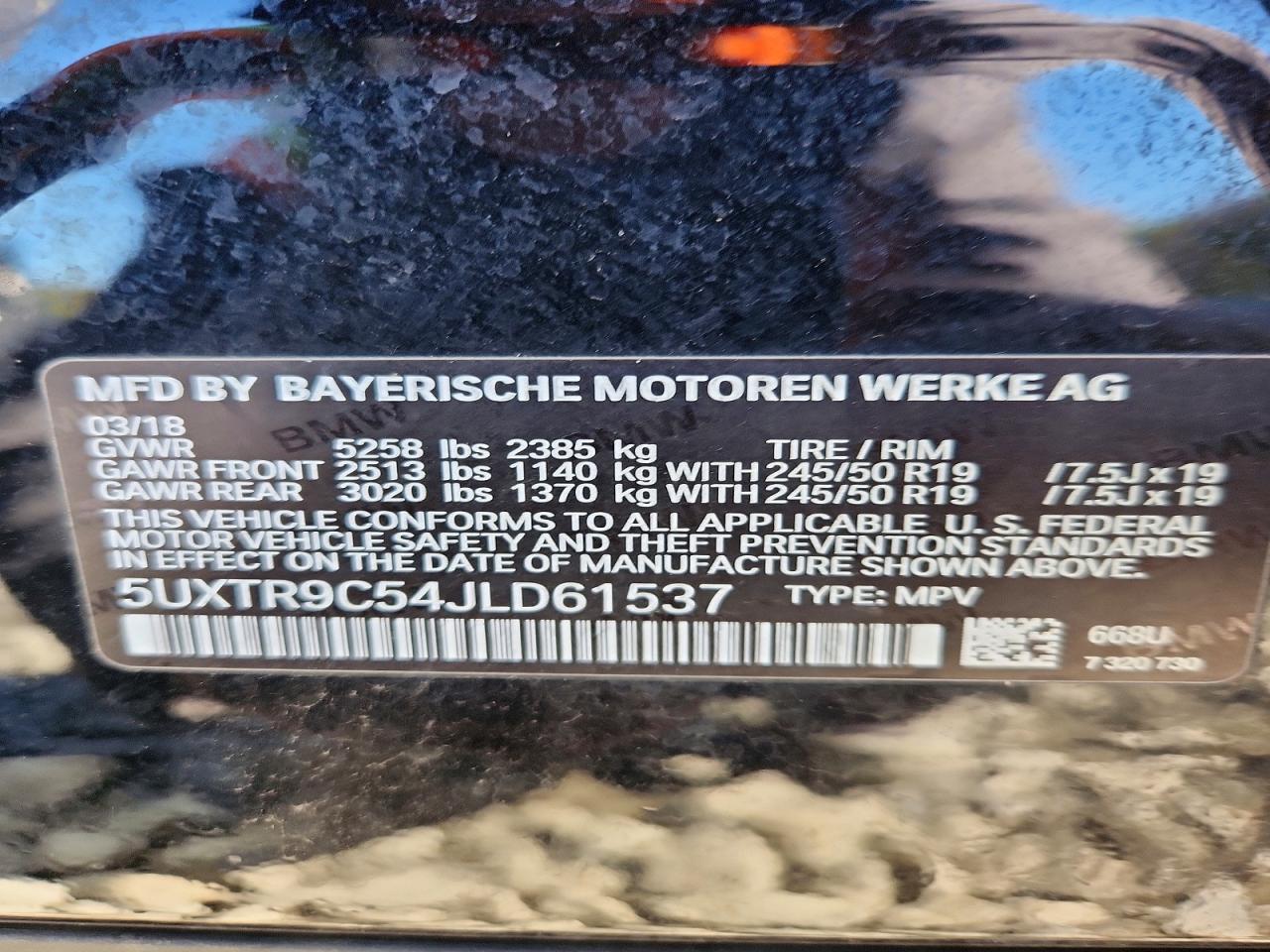 2018 BMW X3 xDrive30I - zdjęcie 13