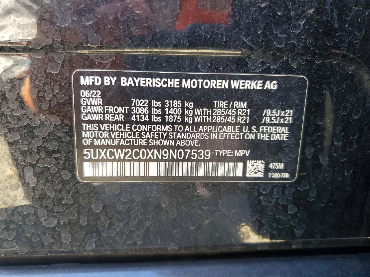 2022 BMW X7 xDrive40I - zdjęcie 14