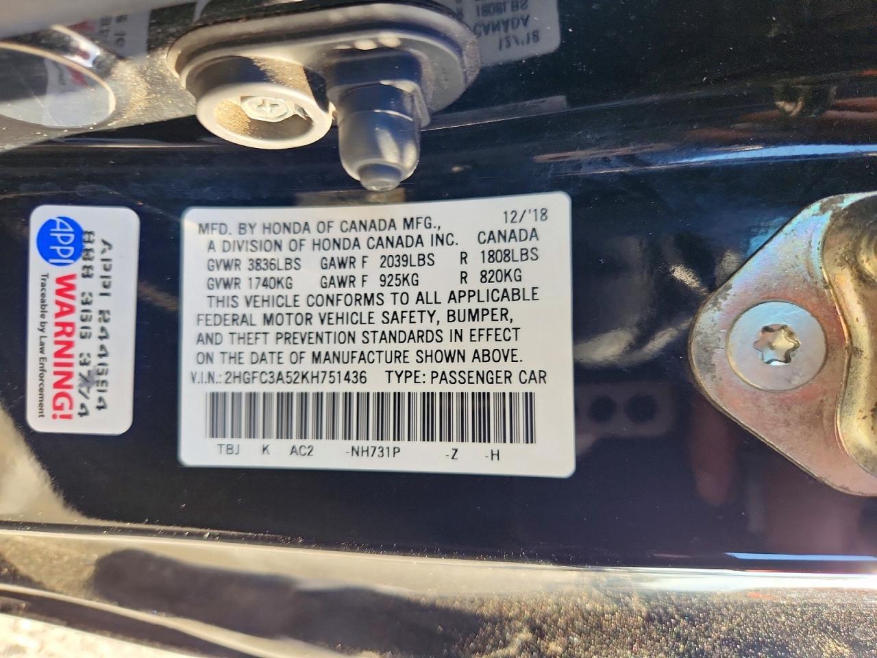 2019 Honda Civic Si - zdjęcie 12