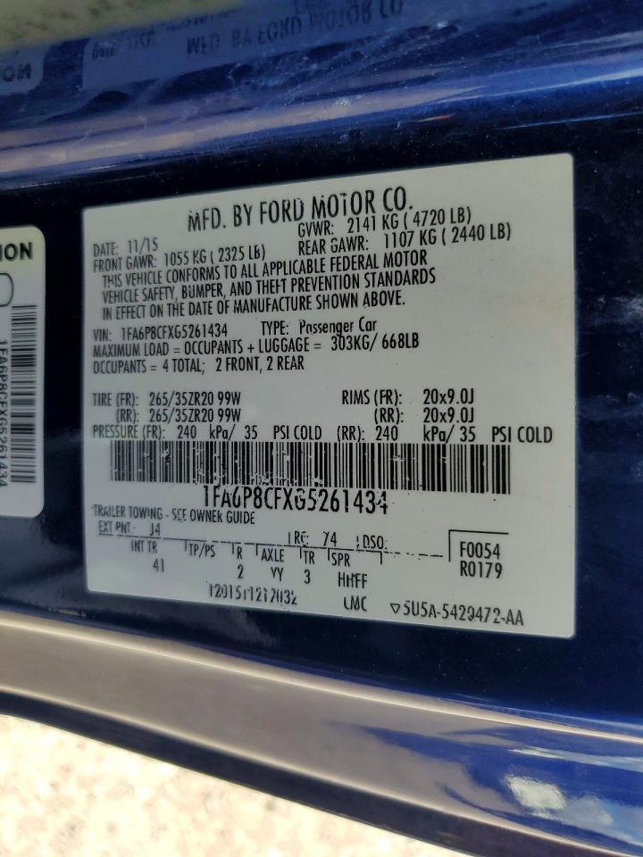 2016 Ford Mustang Gt - zdjęcie 12
