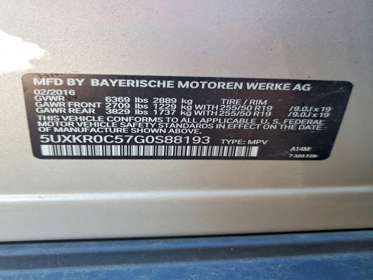 2016 BMW X5 xDrive35I - zdjęcie 13
