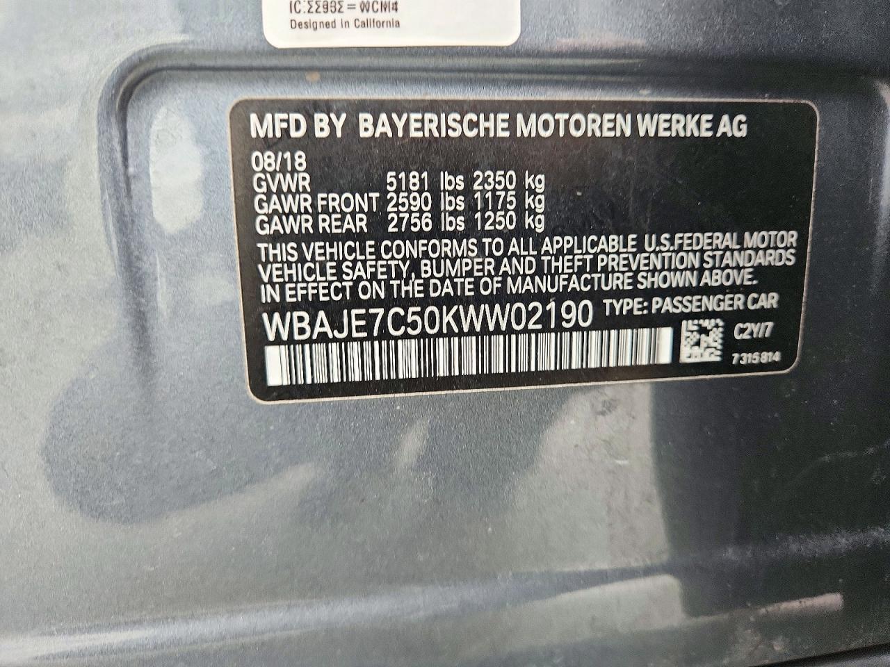 2019 BMW Seria 5 540i - zdjęcie 13