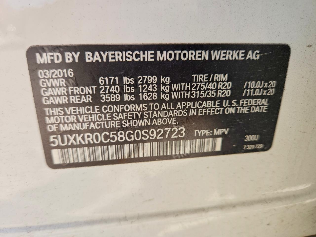 2016 BMW X5 xDrive35I - zdjęcie 13