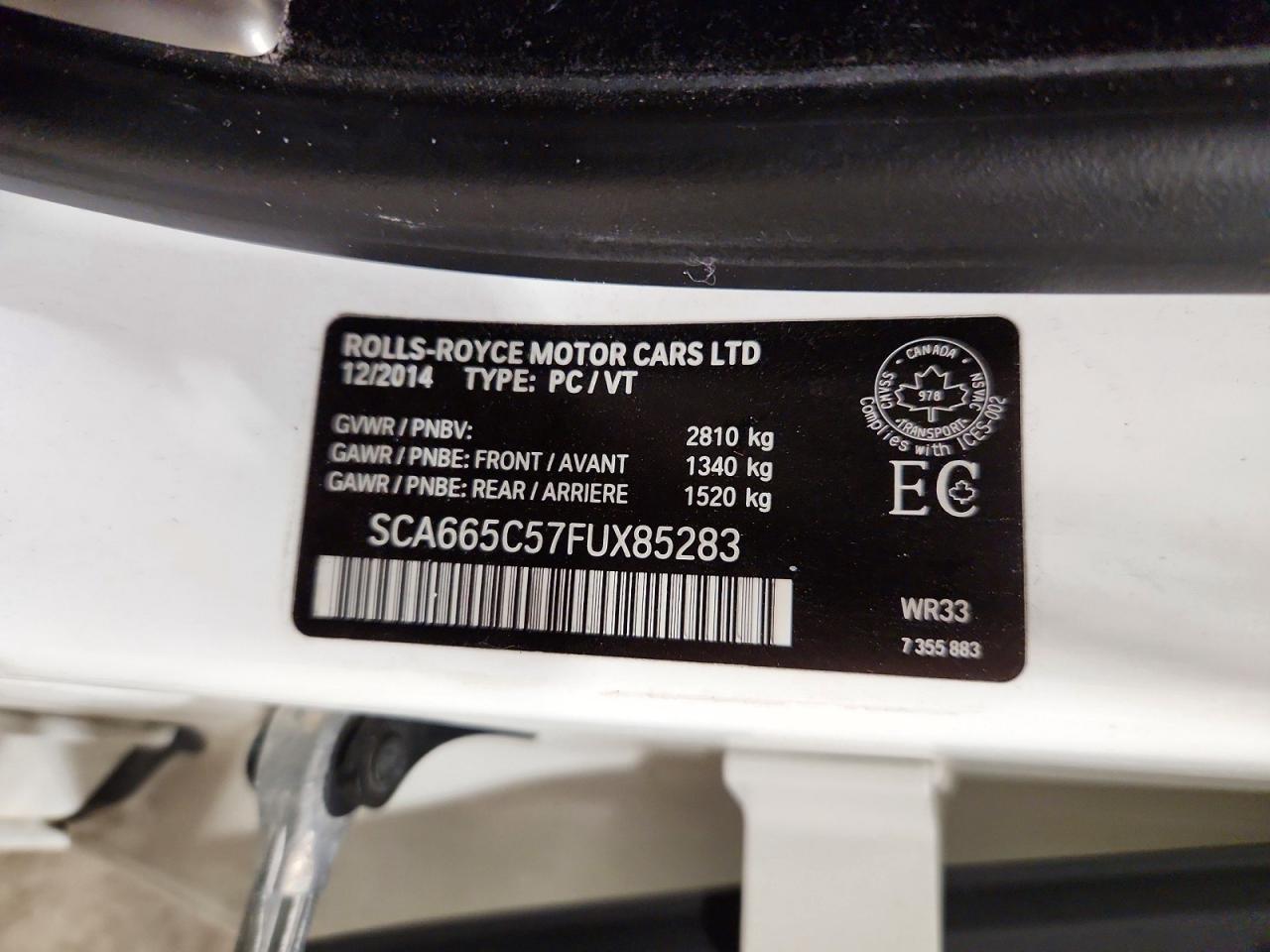 2015 Rolls-Royce Wraith - zdjęcie 12
