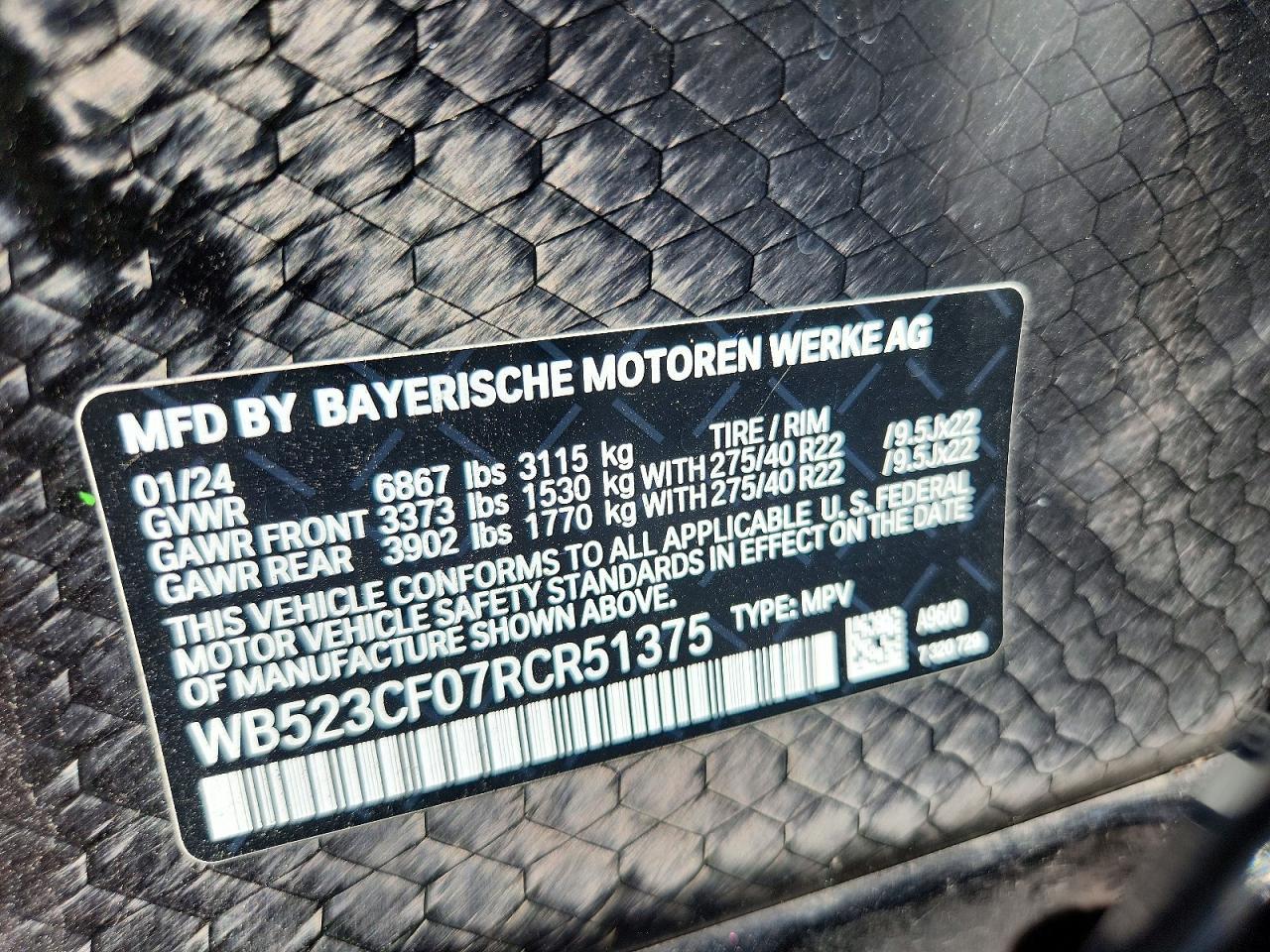 2024 BMW Ix xDrive50 - zdjęcie 13
