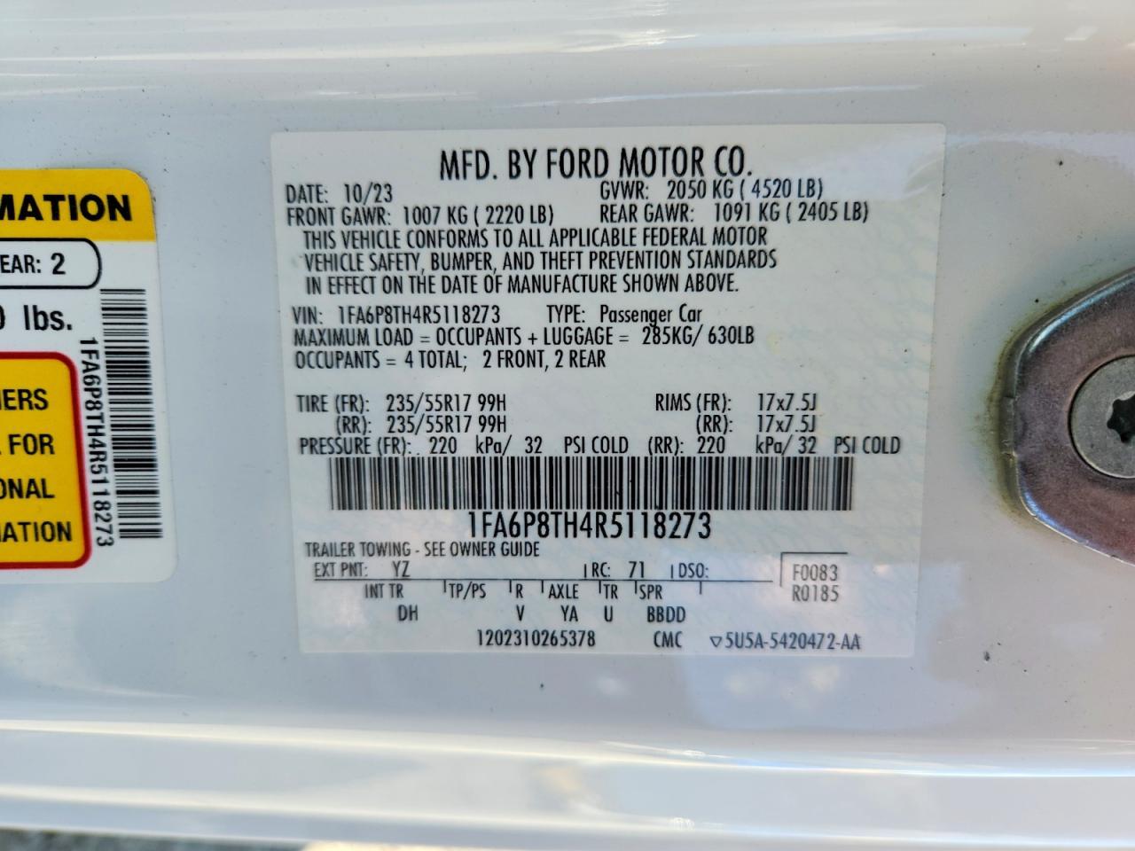 2024 Ford Mustang - zdjęcie 12