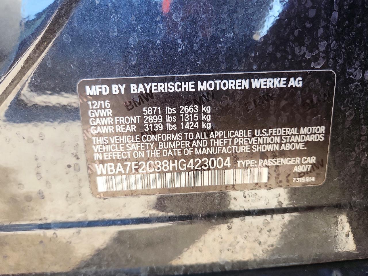 2017 BMW Seria 7 B7 - zdjęcie 12