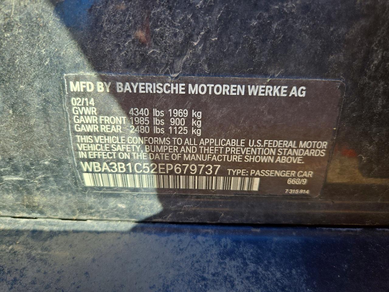 2014 BMW 320 I - zdjęcie 12