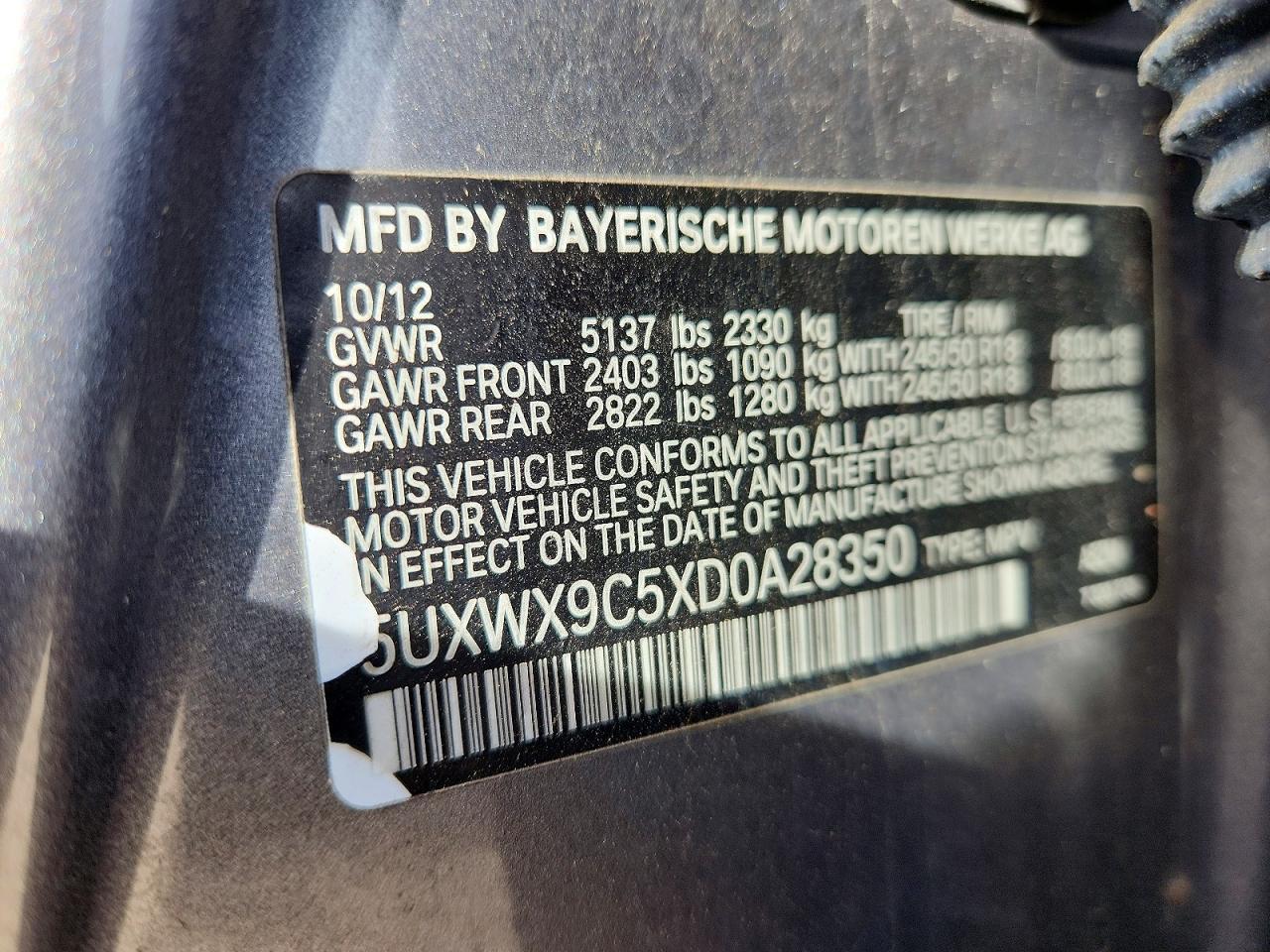 2013 BMW X3 xDrive28I - zdjęcie 14