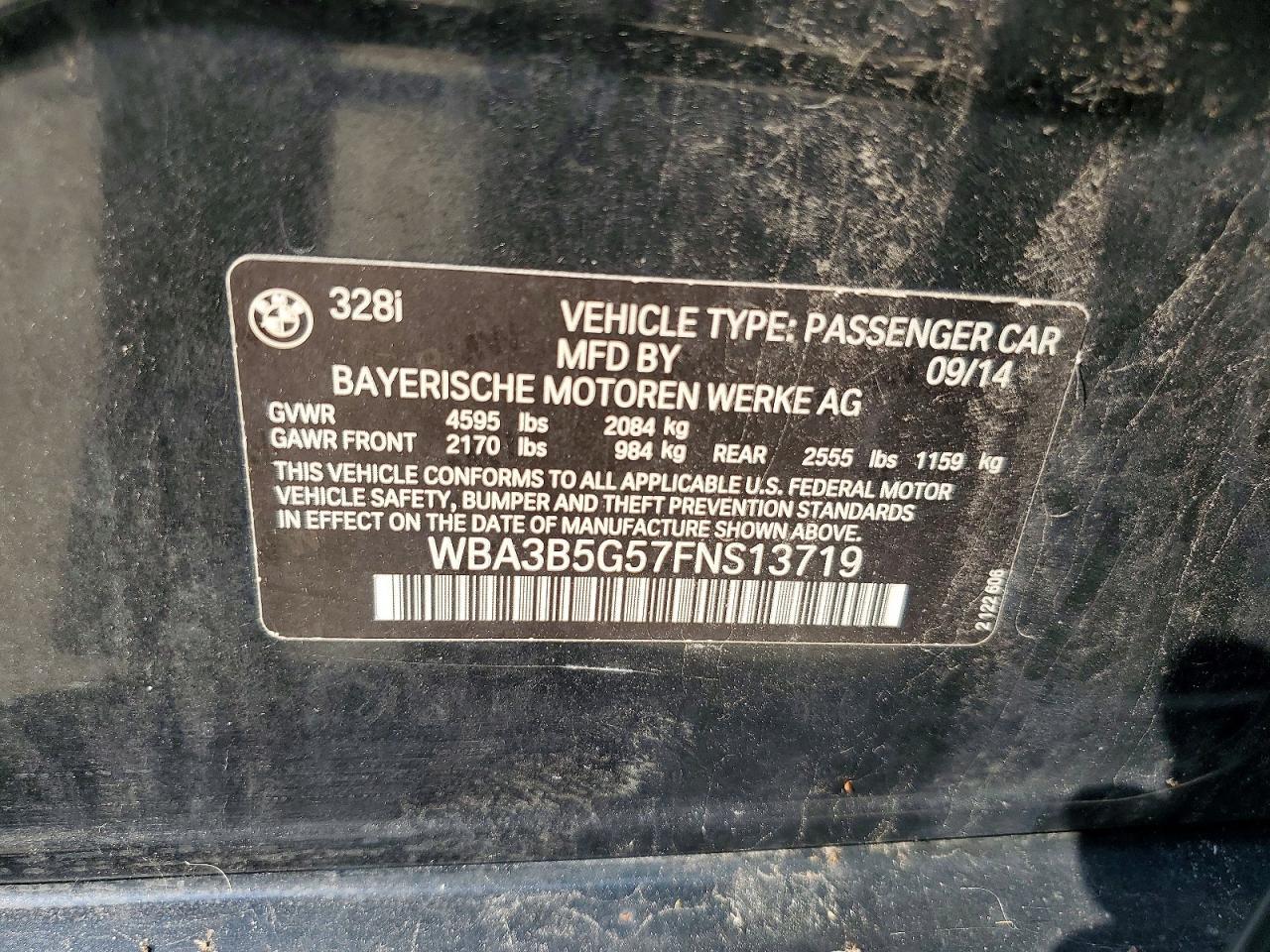 2015 BMW Seria 3 328i - zdjęcie 12