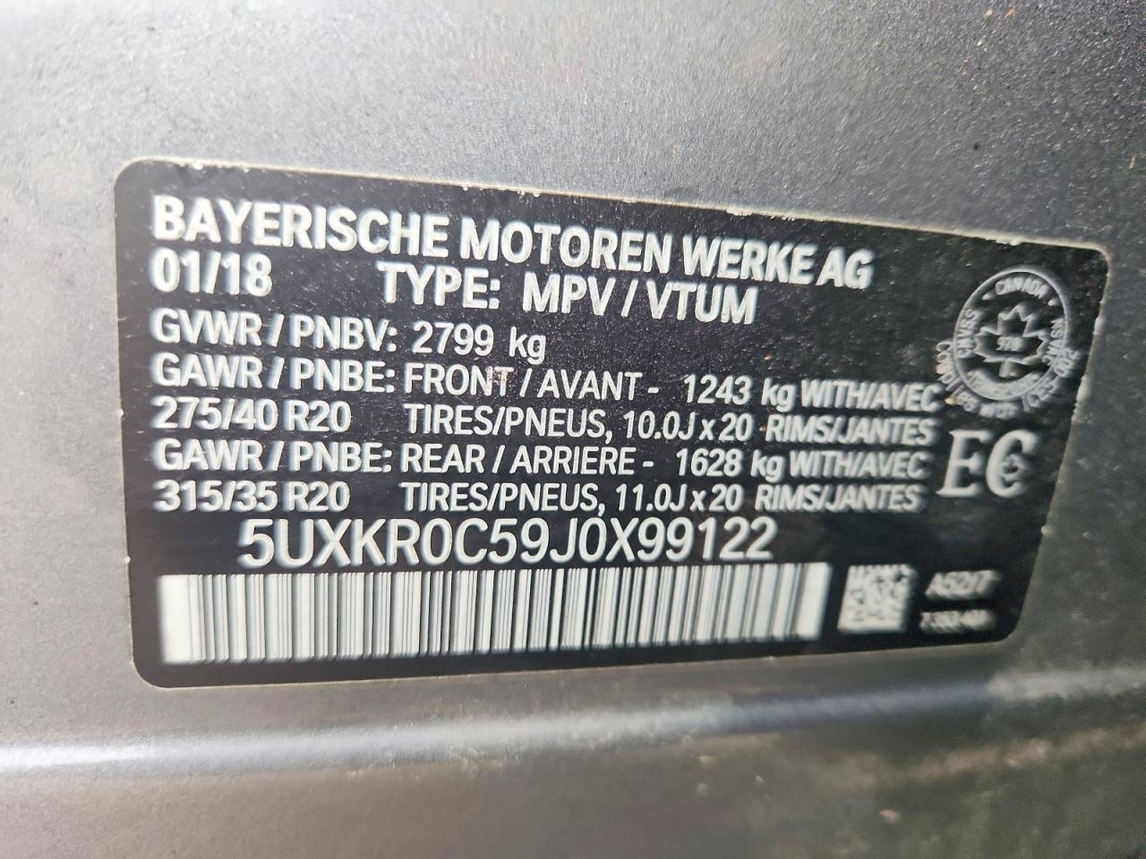 2018 BMW X5 xDrive35I - zdjęcie 13