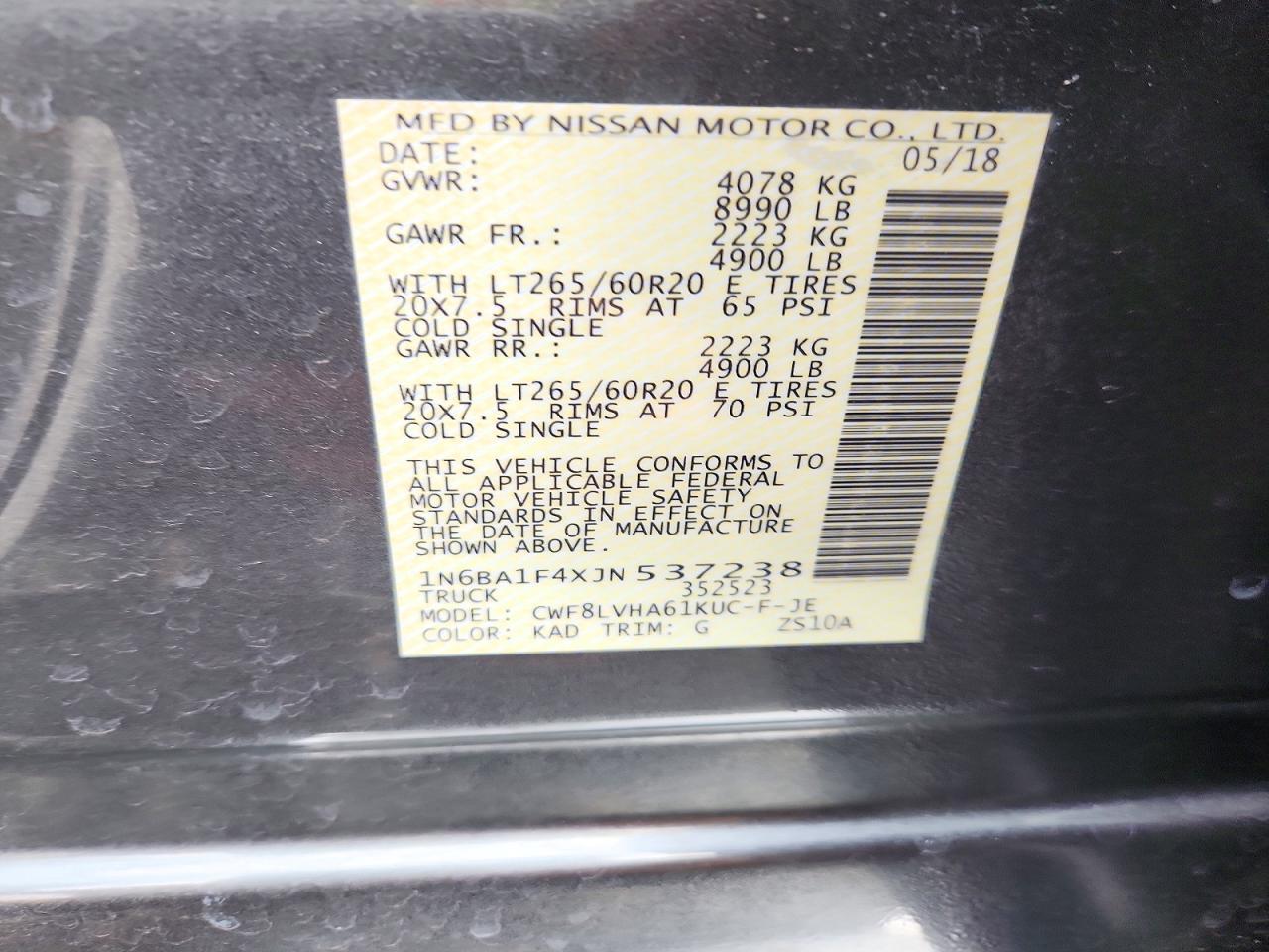 2018 Nissan Titan Xd Sl - zdjęcie 12