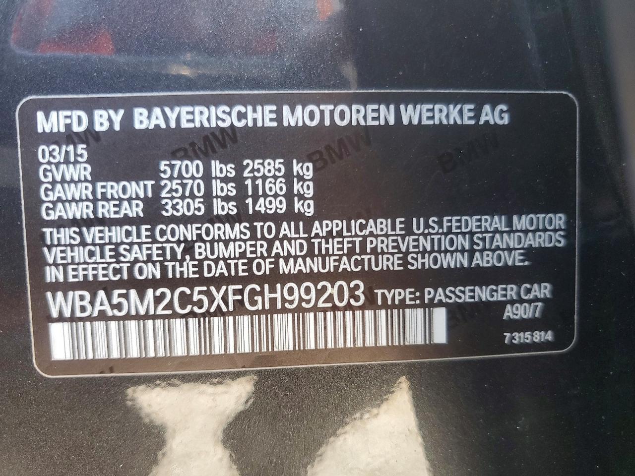 2015 BMW 535 Igt - zdjęcie 12